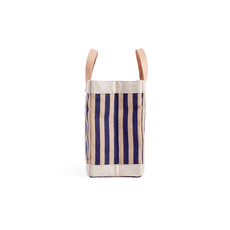 Petite Market Bag in Navy Stripe