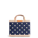 Petite Market Bag in Navy with Beaded Flowers | Ships Sept. 15