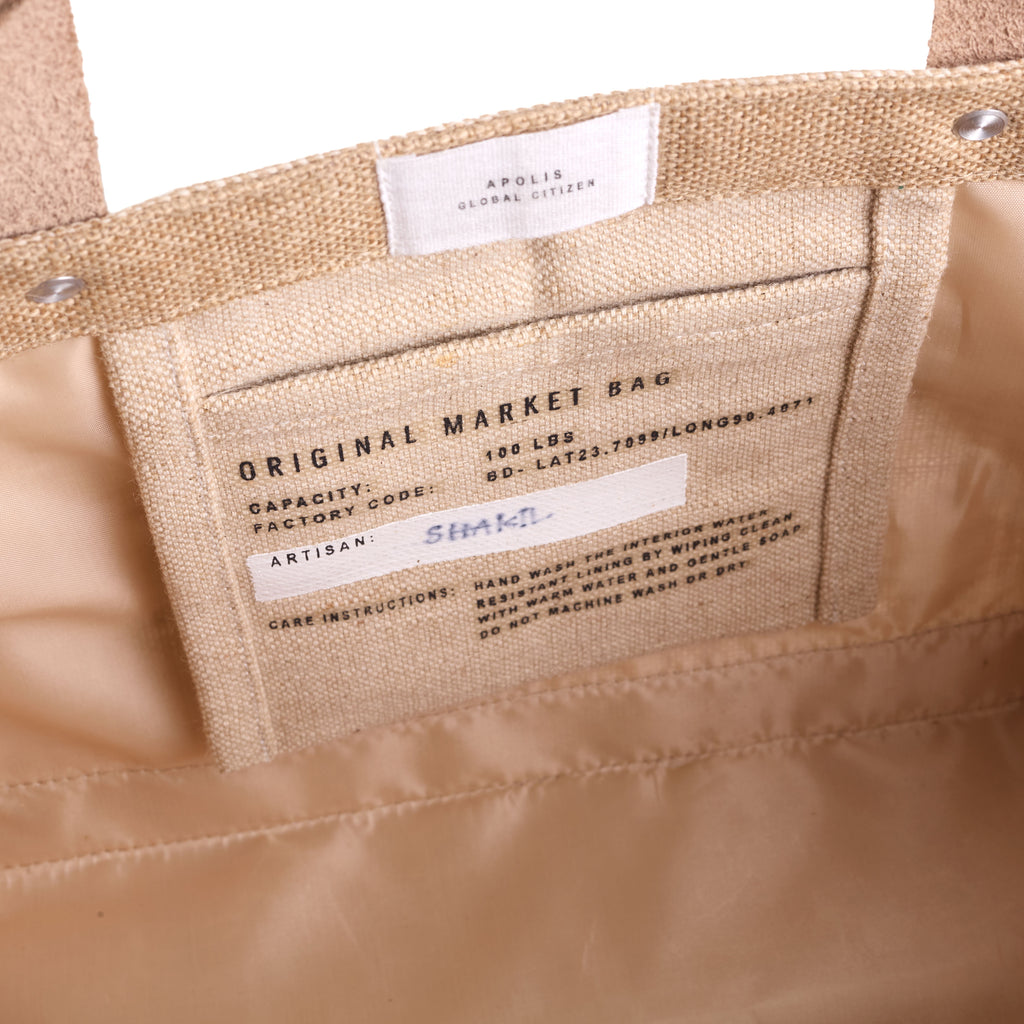 Petite Market Bag with Beaded Flowers | Ships Nov. 15