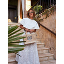 Petite Market Bag with Beaded Sardines