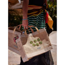 Petite Market Bag with Beaded Olives with Strap