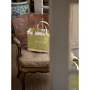 Petite Market Bag in Chartreuse with Strap