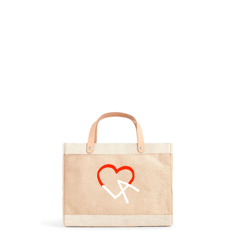 Petite Market Bag in Natural LA by Geoff McFetridge