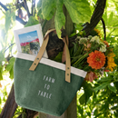 Petite Bucket Bag in Field Green
