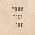 description_Custom printed text with eco-friendly ink.