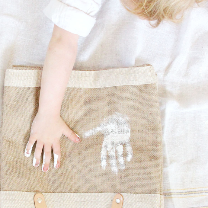 Market Tote in Natural Blank