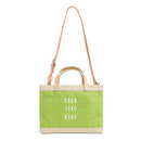 Petite Market Bag in Chartreuse with Strap