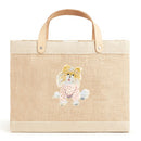 Petite Market Bag in Natural Pet Portrait by Amy Logsdon