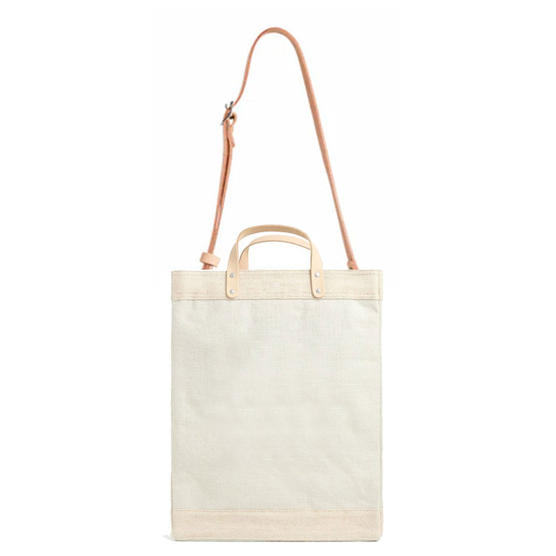 Market Bag in Dove with Strap