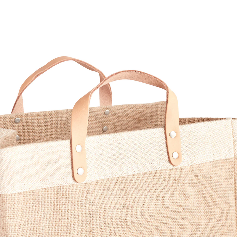Market Bag in Natural Palm Tree by Amy Logsdon