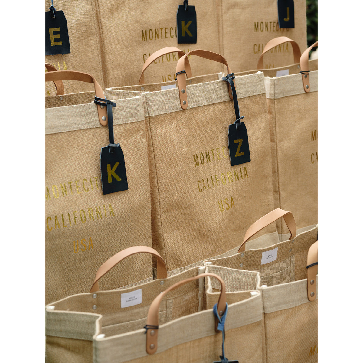 トートバッグ Market Bag (Apolis for London Grocery Market) Market Bag in Natural Gold Foil