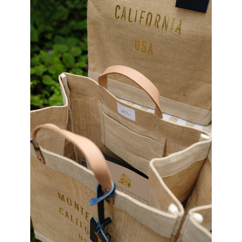 Market Bag in Natural Gold Foil