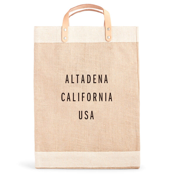 Market Bag in Natural for L.A. “ALTADENA”