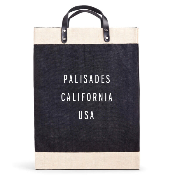 Market Bag in Black for L.A. “PALISADES”