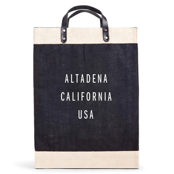 Market Bag in Black for L.A. “ALTADENA”