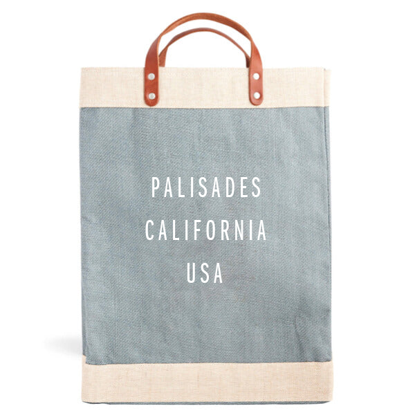 Market Bag in Cool Gray for L.A. “PALISADES”