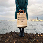 Market Bag - Between the Handle Text
