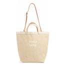 Bucket Bag in Natural with Strap