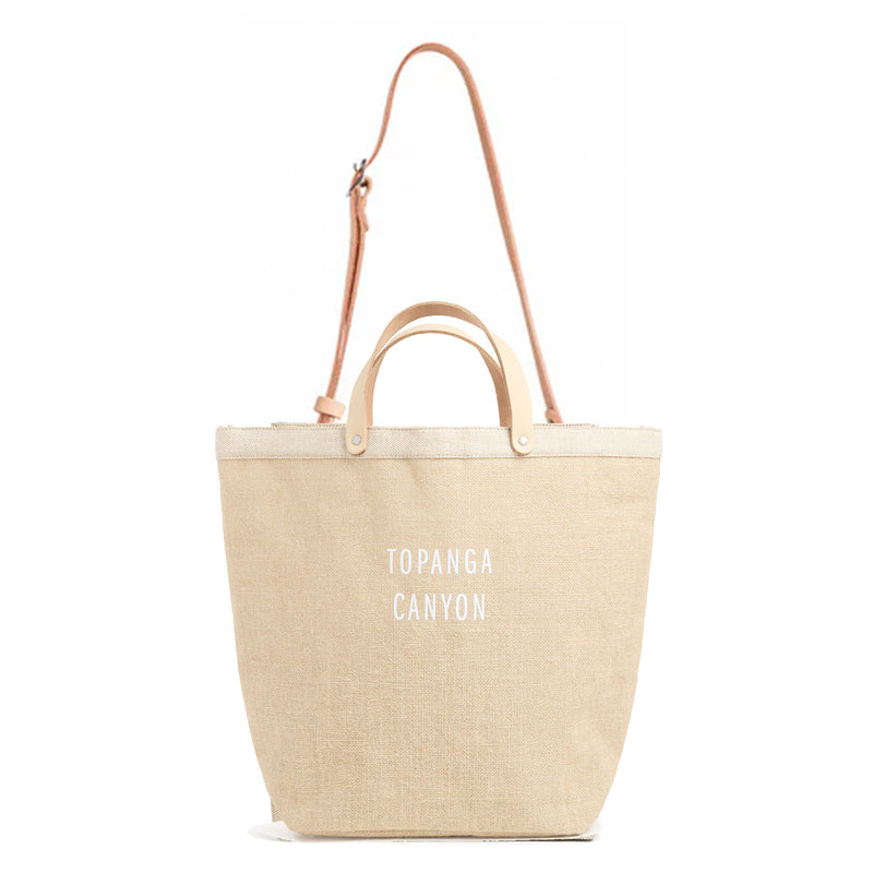 Bucket Bag in Natural with Strap