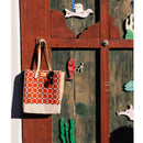 Wine Tote in Chenille Window Brick