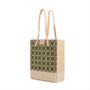 Wine Tote in Chenille Window Sage