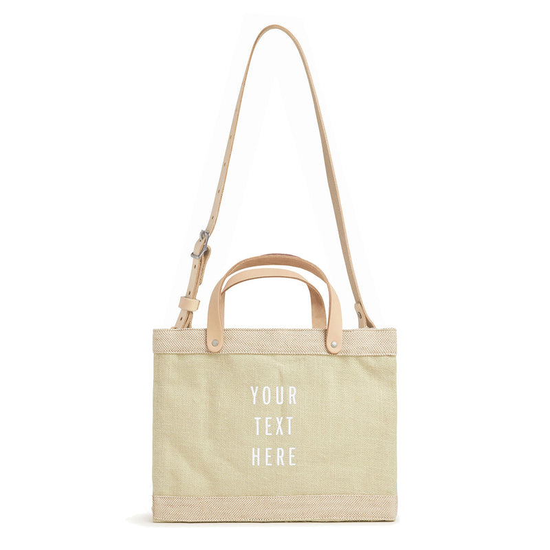 Petite Market Bag in Mint Sorbet  with Strap