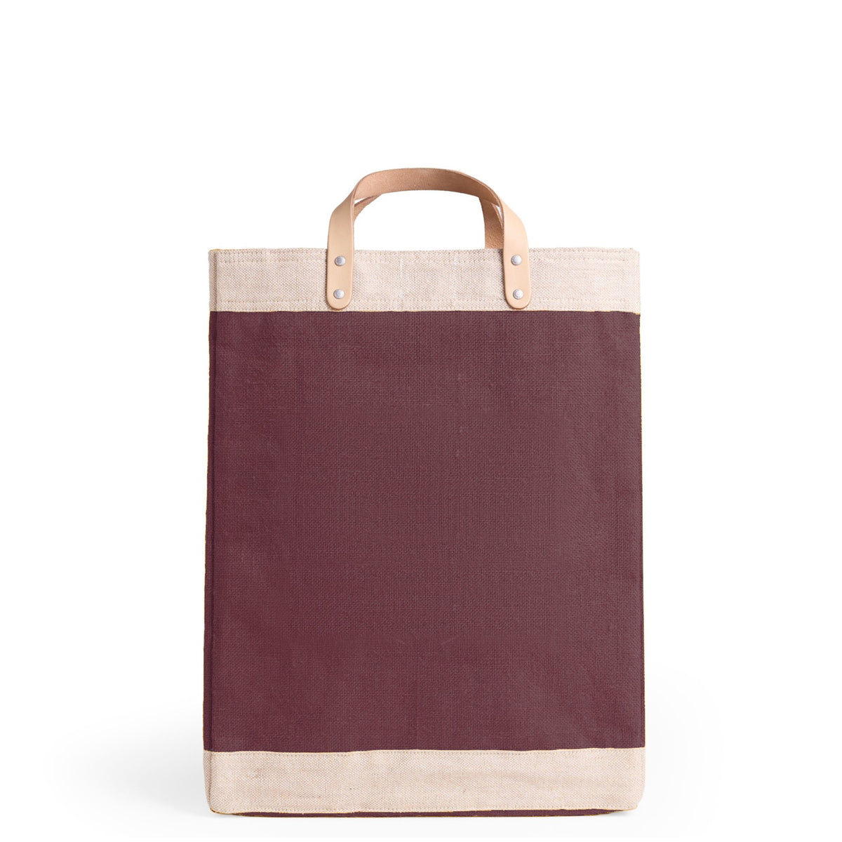 Market Bag in Mulberry — blank bag