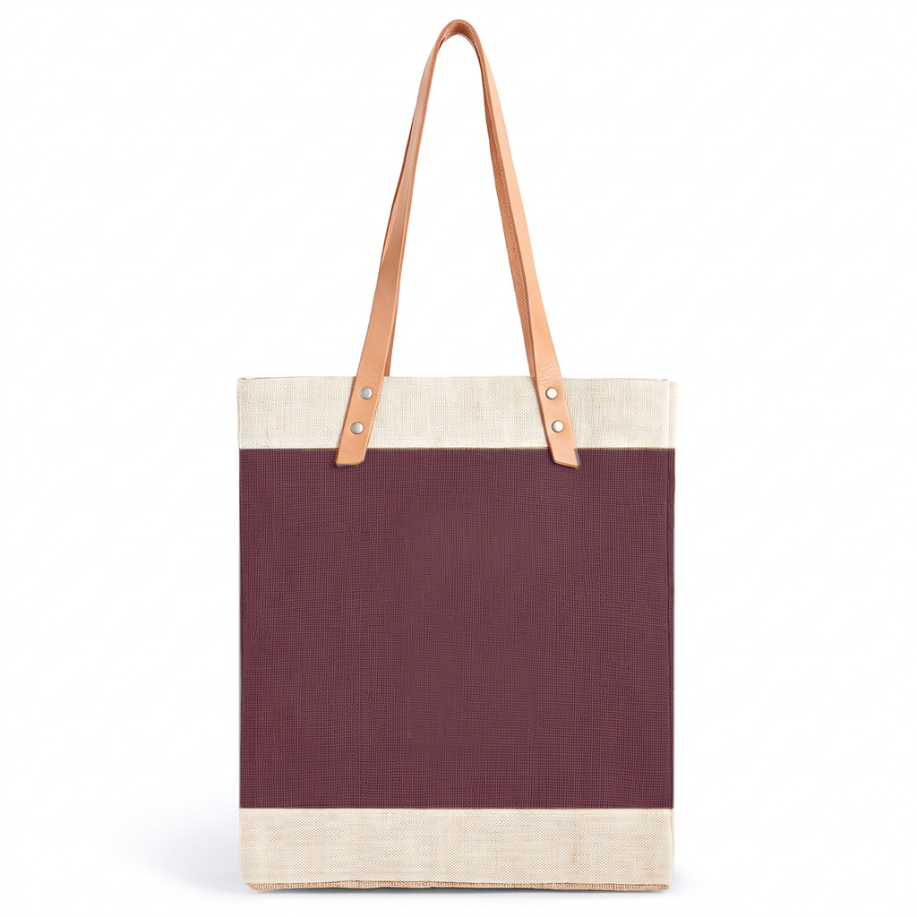 Market Tote in Mulberry — blank bag