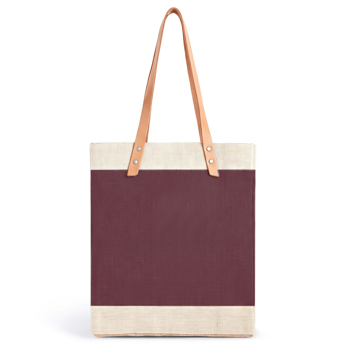 Market Tote in Mulberry — blank bag