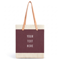 Market Tote in Mulberry — personalization preview