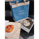 Market Bag in Parisian Blue with Strap