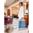 Market Bag in Parisian Blue with Strap