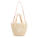 Petite Bucket Bag in Natural with Strap