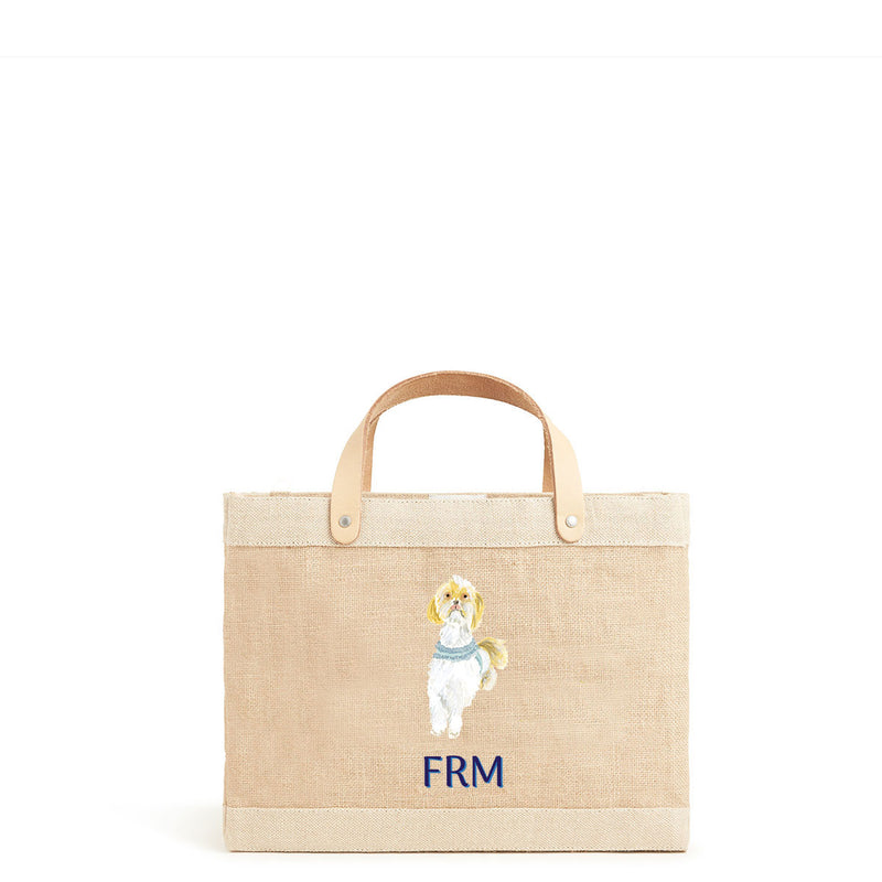 Petite Market Bag in Natural Shih Tzu by Amy Logsdon