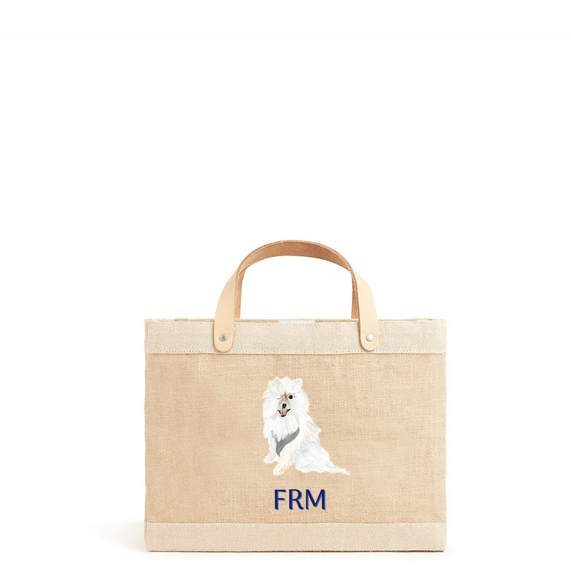 Petite Market Bag in Natural Pomeranian by Amy Logsdon