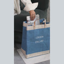 Market Bag in Parisian Blue with Strap