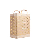 Market Bag in Gold Polka Dot