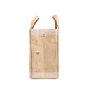 Petite Market Bag in Gold Polka Dot Monoram