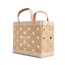 Petite Market Bag in Gold Polka Dot