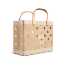 Petite Market Bag in Gold Polka Dot