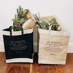 Mahjong Collection: Market Bag in Black