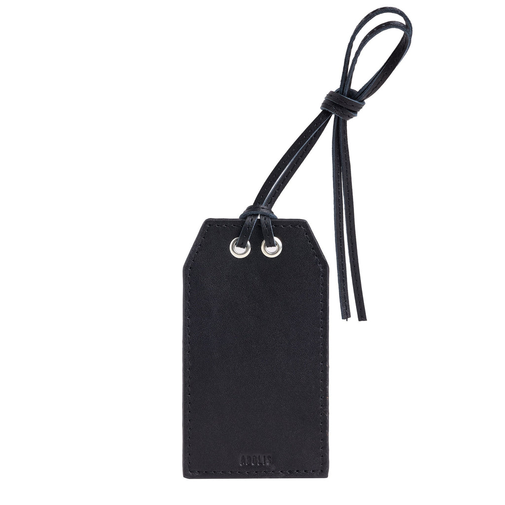 Personalized Leather Gift Tag with Gold Foil