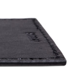 Personalized Leather Gift Tag Note in Black