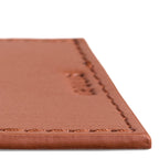 Personalized Leather Gift Tag Note in Dark Brown