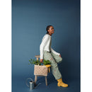 Petite Market Bag with Beaded Flowers