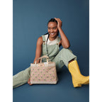 Petite Market Bag with Beaded Flowers | Ships Nov. 15