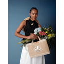 Petite Market Bag with Beaded Shell