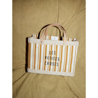 Petite Market Bag in Gold Stripe