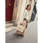 Petite Market Bag in Gold Stripe Occasion