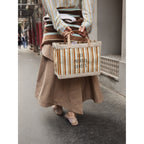 Petite Market Bag in Gold Stripe Large Monogram